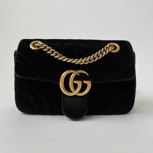 Velvet Gucci Marmont Mini